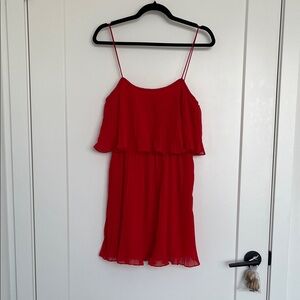 Zara Pleated Ruffle Dress